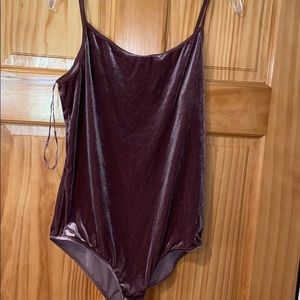Velour bodysuit